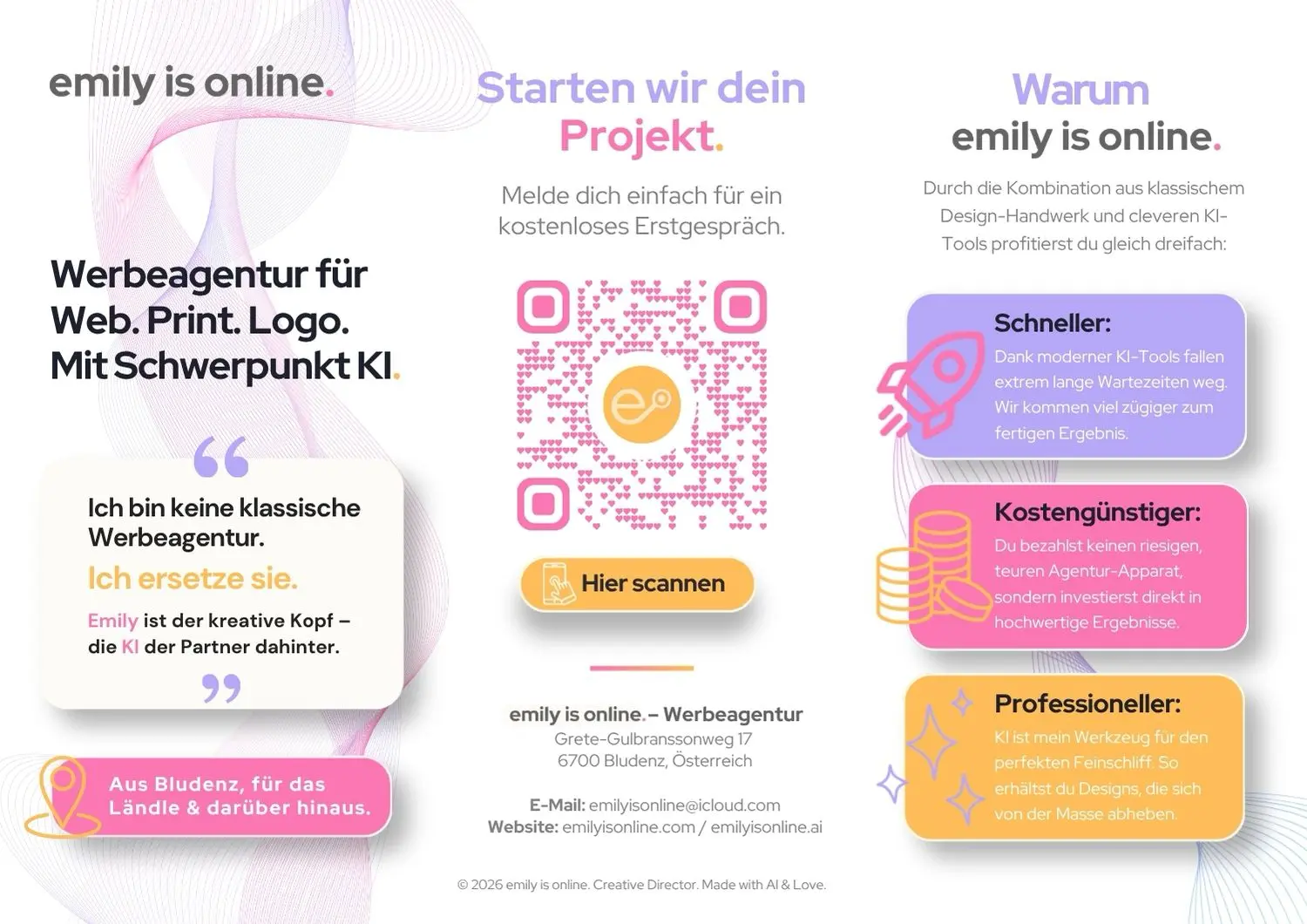 emily is online Flyer Cover